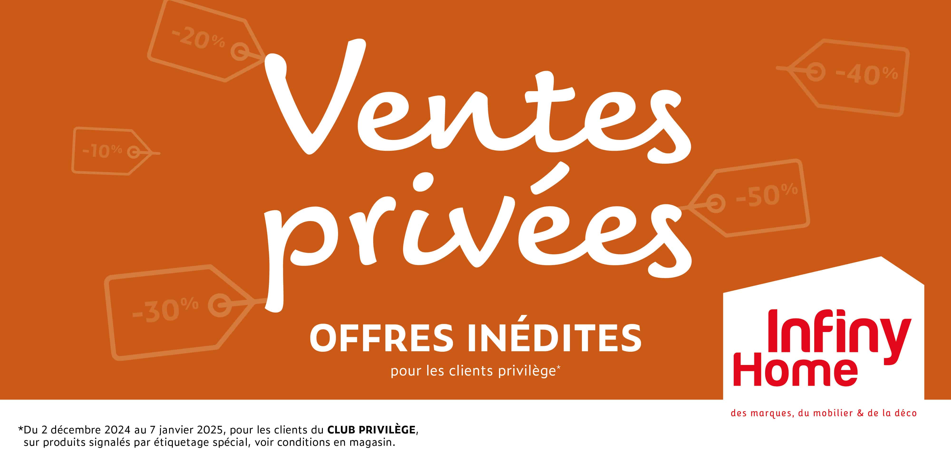 Ventes Privées meubles et déco de l'hiver 2024 chez Infiny Home: des offres à saisir