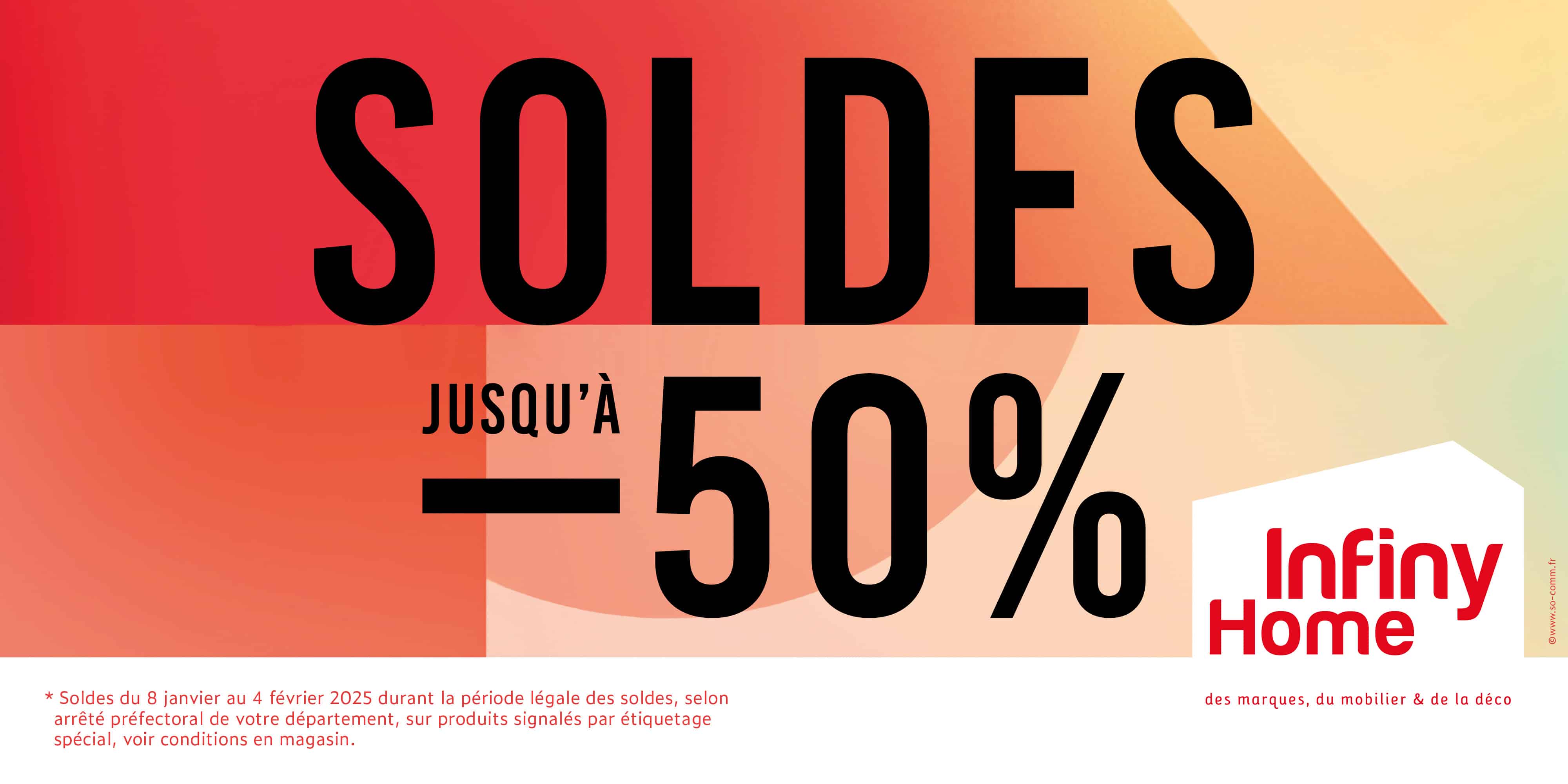 Soldes d'hiver 2025 INFINY HOME la galerie du mobilier à Cherbourg