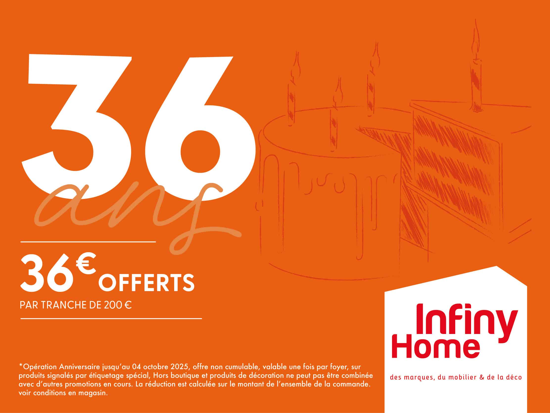 Promos du moment sur le mobilier et la déco chez Infiny Home