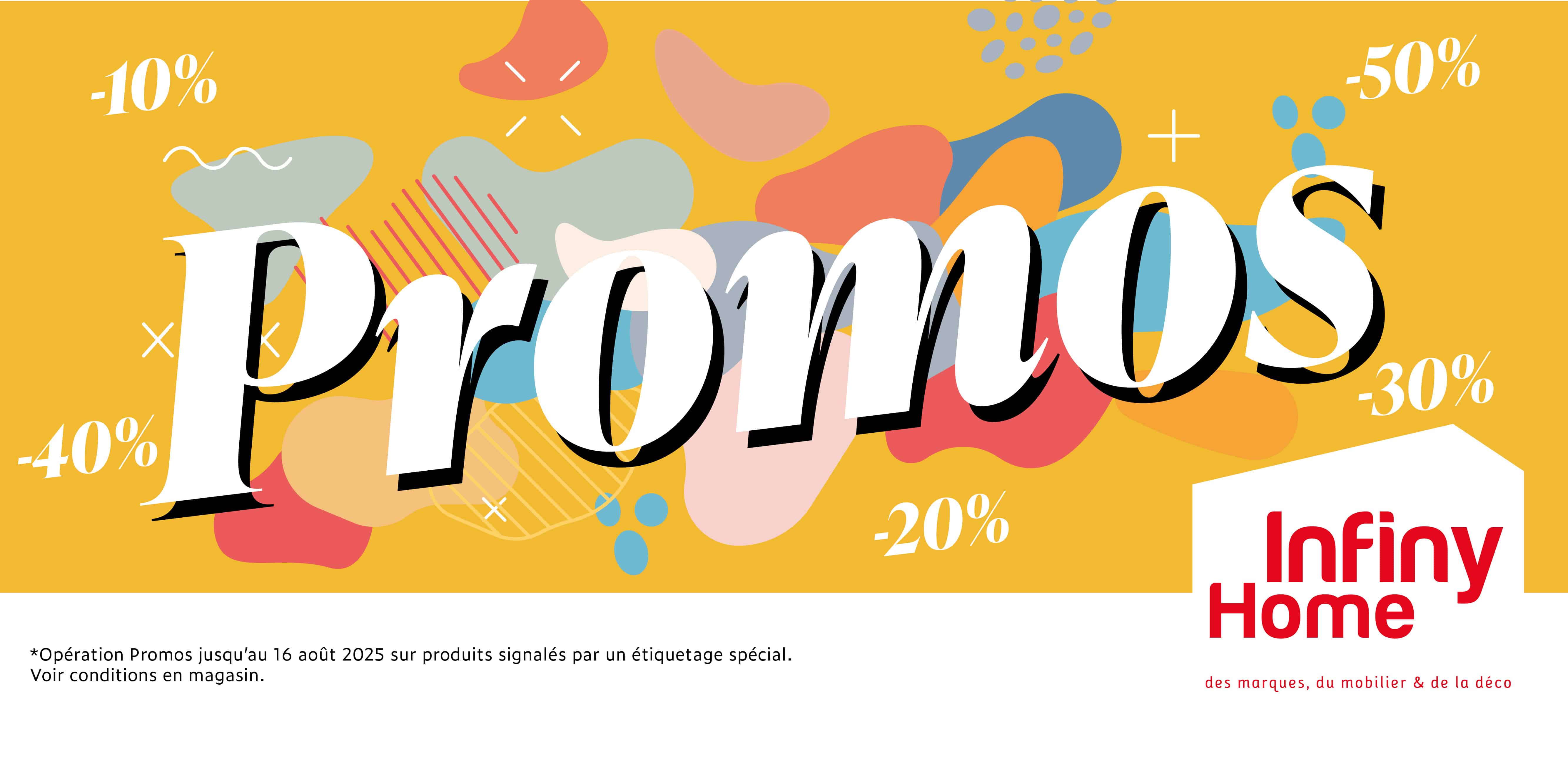 Promos mobilier et déco de l'été 2025 chez Infiny Home