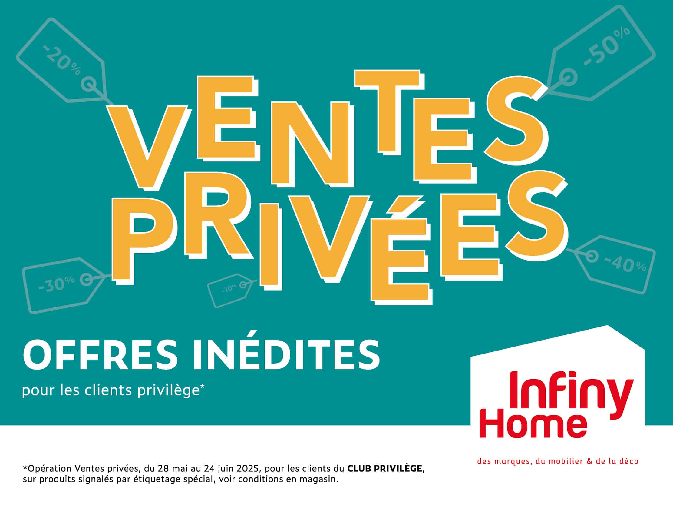 Profitez des ventes privées d'Infiny Home