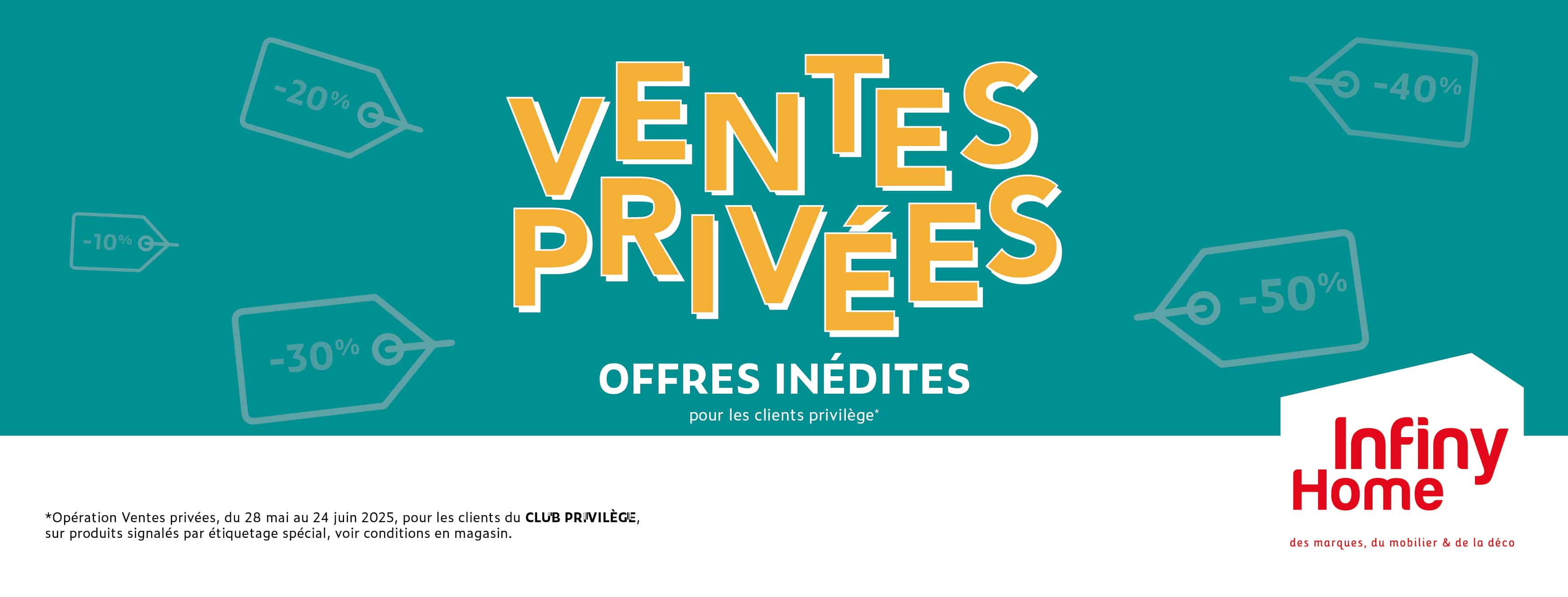 Profitez des ventes privées d'Infiny Home