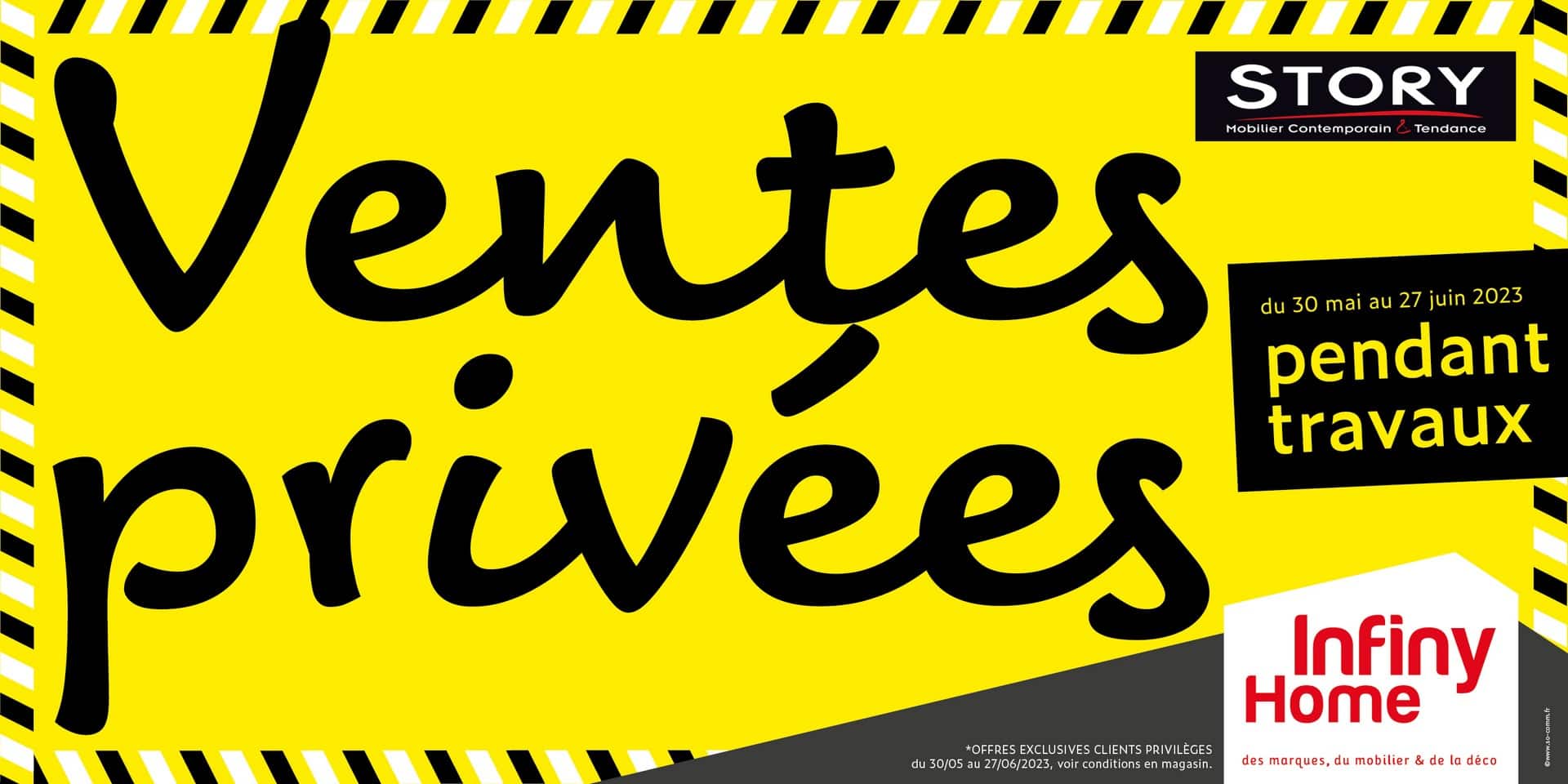 Les Ventes Privées STORY c'est maintenant chez Infiny Home !