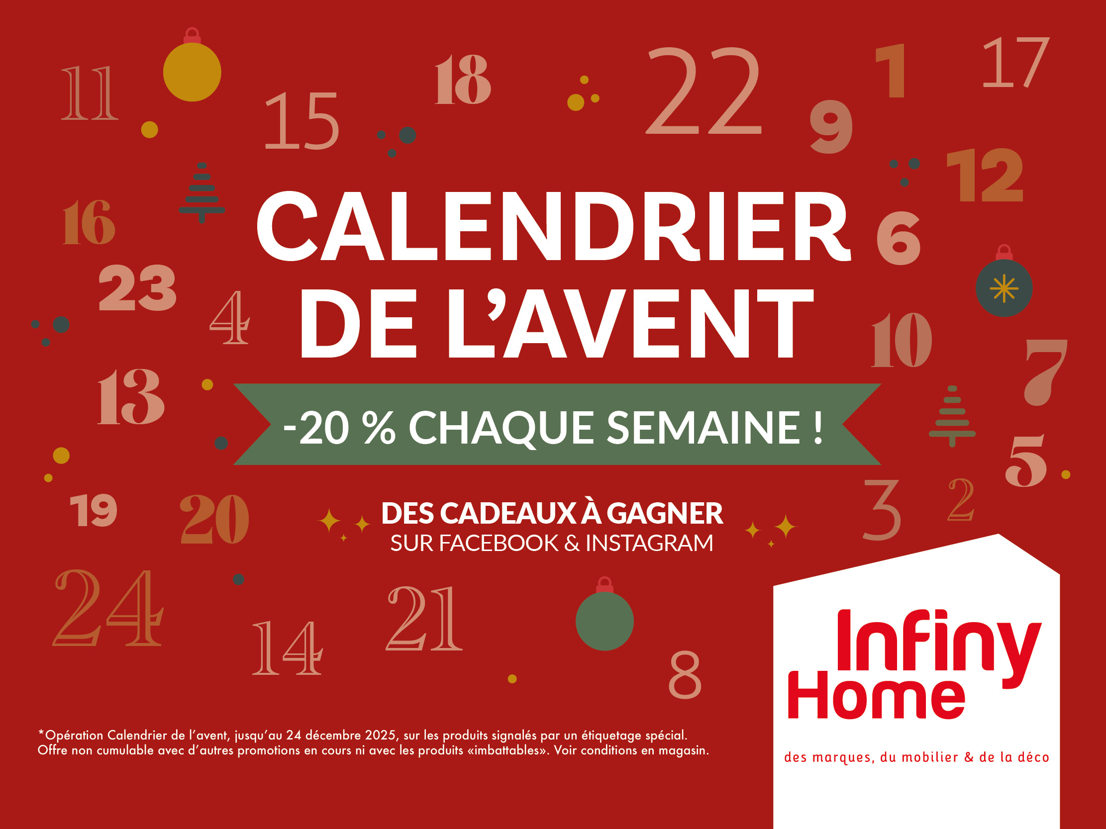 Promos du moment sur le mobilier et la déco chez Infiny Home